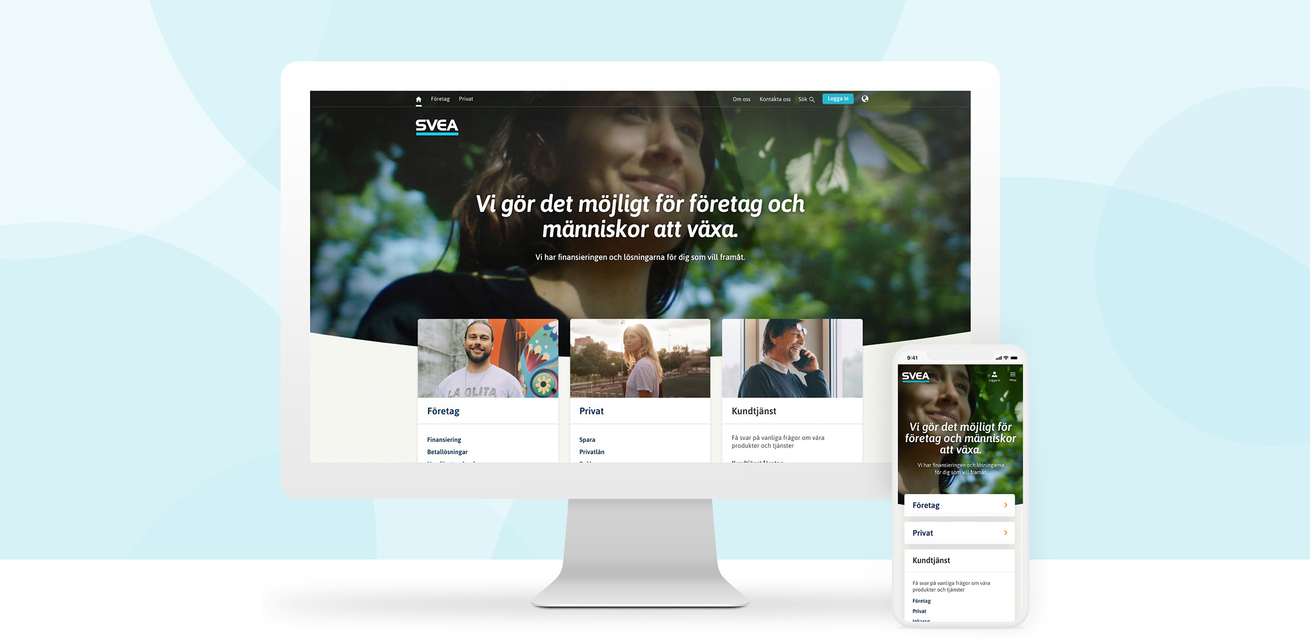 Svea.com responsive website